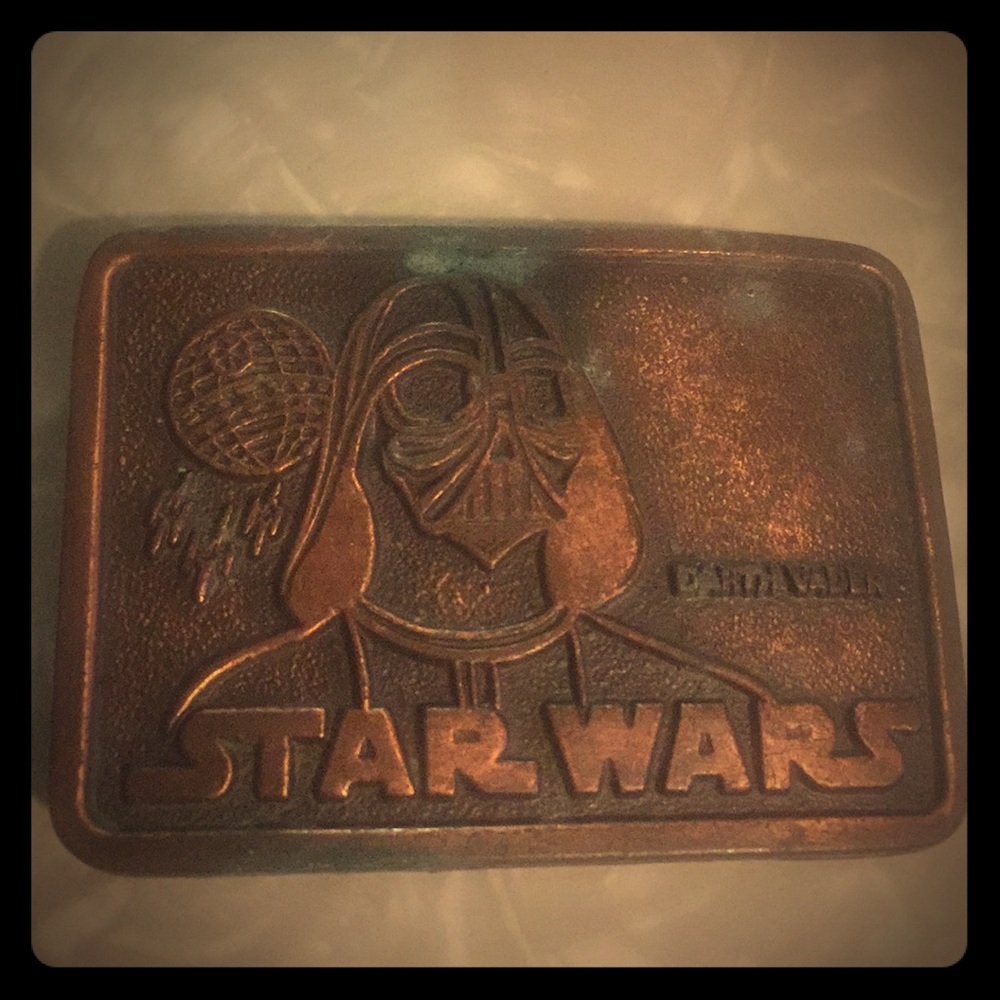 Vintage Star Wars Darth Vader belt buckle